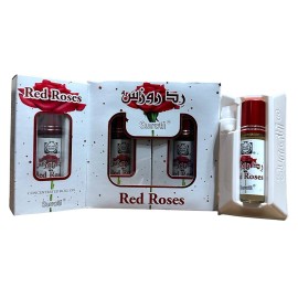 Surrati Concentrated Alcohol Free Roll On Itr 6x6ml Perfume Attar - Red Roses