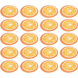 Mascarilla Facial Hidratante Rejuvenecedora y Refrescante Diseño Único de Naranja, 50 Hojas Redondas de Fibra para Rostro y Cuello para Tratamientos de Spa