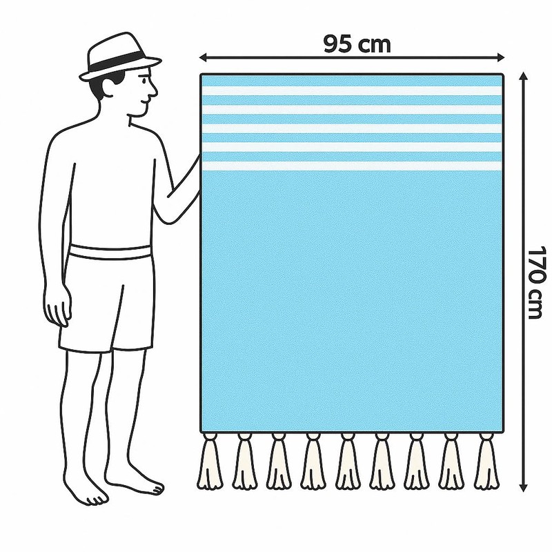 Heré Mood Sauna Towel & Beach Towel XXL, Soft Bath