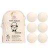 GadgetProtect Wool Dryer Balls Organic XL 6-Pack, 100% New Zealand