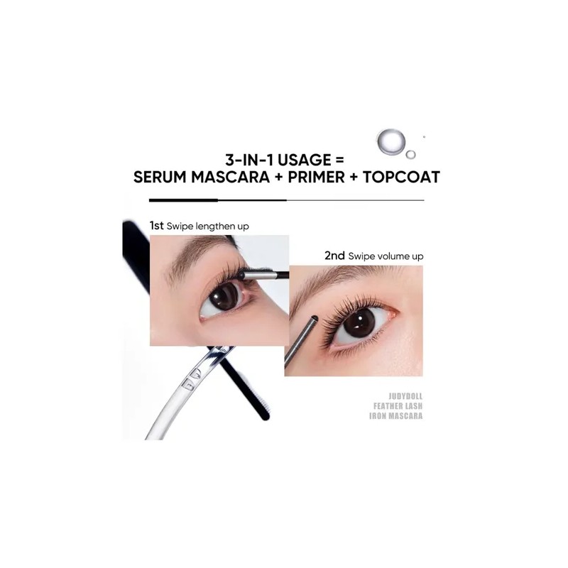 Máscara De Pestañas Judydoll Feather Lash Iron: Sérum, Preba