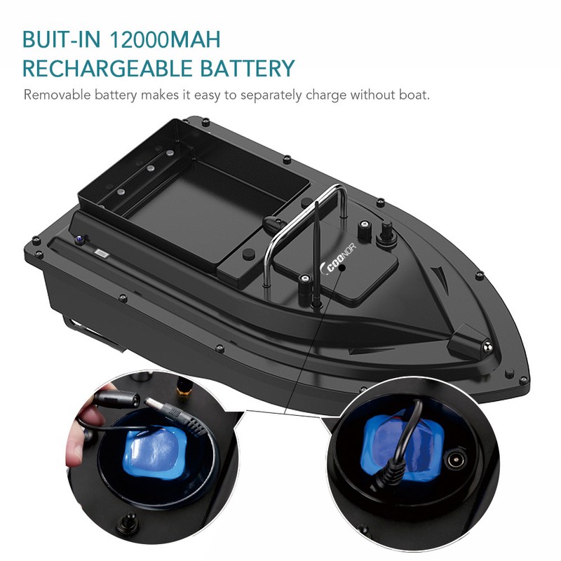 Wireless Remote Control Fishing Bait Boat 430-540 yards Remote Range