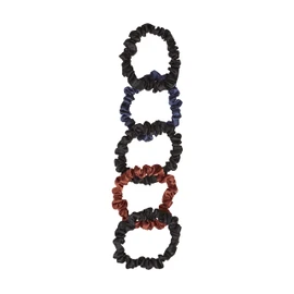 Planet Goody Ouchless Satin Skinny Scrunchies 5ct Black, Navy, and Rust