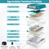120 Egg Incubator with Humidity Display, Automatic Temperature Control and