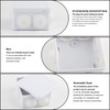 Xmart Pack of 4 Junction Box Surface-Mounted White Junction Box