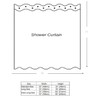 goodbath Green Forest Waterproof Fabric Bathroom Shower Curtain Set Fabric