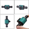 2PC Quick-Release in-line Shut-Off Valve for Garden Hose Pipe, Compatible