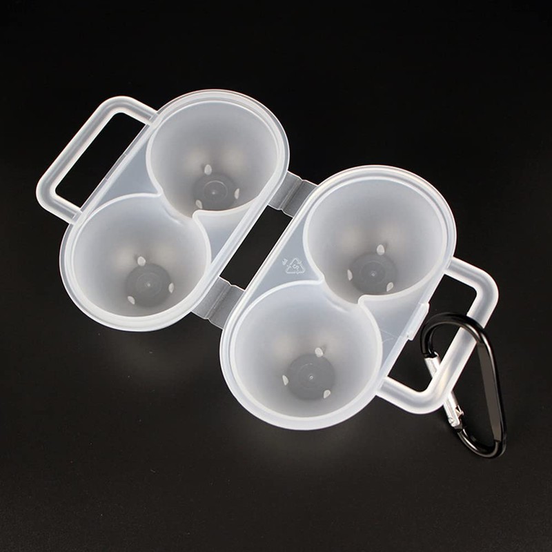 2pcs Eggs Carrier Egg Case, Plastic Eggs Storage Box with