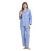 GLOBAL Ladies Pyjamas Set 100% Cotton Womens PJs Long Drawstring