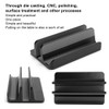 Vertical Laptop Stand Adjustable Aluminum Multipurpose Desktop Computer Laptop StandBlack