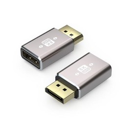 SOMDARHK DisplayPort Adapter 8k 2 Pack, DisplayPort Connector Male to Female DP Extender Adapter 180 Degree, Supports 8K@60Hz, 4K@144Hz, for TV Box Monitor Laptop