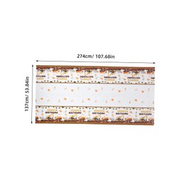 STOBAZA Construction Vehicle Theme Birthday Party Tablecloth Outdoor Fitted Tablecloths