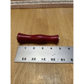 Vintage NOS Replacement 4 11/16” Hand Crank Wood Red Handle Farm Primitive