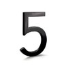 Montague Metal Products MHN-08-F-BK1-5 Floating House Number, 8" x 6"