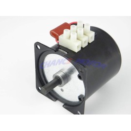 CHANCS 60KTYZ Synchronous Gear Motor AC 220-240V 50r/min CW/CCW Control 18W with 1PC Gear Motors Mounting Bracke Fixed Seat Holder