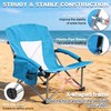 Beach Camping Chair for Adults, 2 Pack Large Folding Chairs,