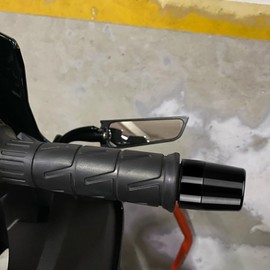 Mokiton Handle Bar Ends Hand Grips Plug Caps Compatible with Ducati Monster 696/796/797/821/937/1200/S/R | Motorcycle Balance Pad Monster Accessories (Black)