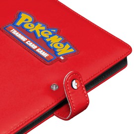 Ultra Pro | Pokemon Premium 4-Pocket Snap Binder - Red | Trading Card Accessory