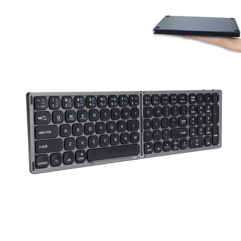 Folding Bluetooth Keyboard Wireless Ultrathin for IOS Android Windows Computer