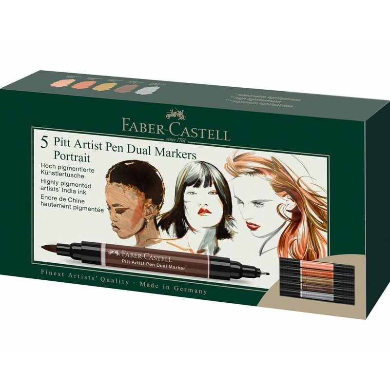 Faber-Castell PAP Dual Marker 5x Portrait Ink Pen