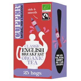 CUPPER English Breakfast Tè Nero Classico Bio e Fairtrade 25 Bustine