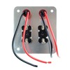 2 Rows Safety Cover Toggle Switch with Red Indicator Light