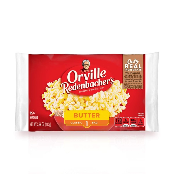Orville Redenbacher's Butter Popcorn, 3.29 Ounce Classic Bag