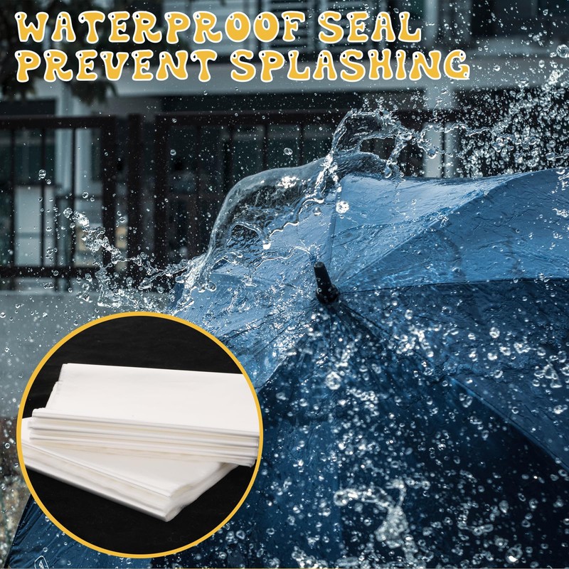 100 Pcs Umbrella Bags Clear Plastic Umbrellas Rain Bag Disposable