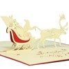 Pop-Up 3D Christmas Cards Santa & Reindeer (Merry Christmas and
