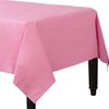 2 DISPOSABLE PAPER TABLE COVERS PER PACK SIZE 90CM x 90CM (PALE pink X 1 PACK)