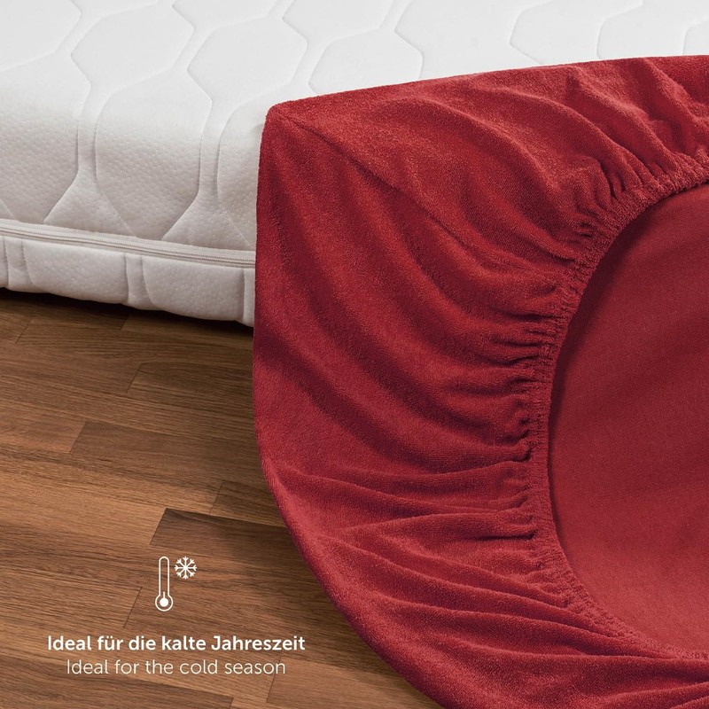 Blumtal Terry Fitted Sheet 140 x 200 cm – Cosy,