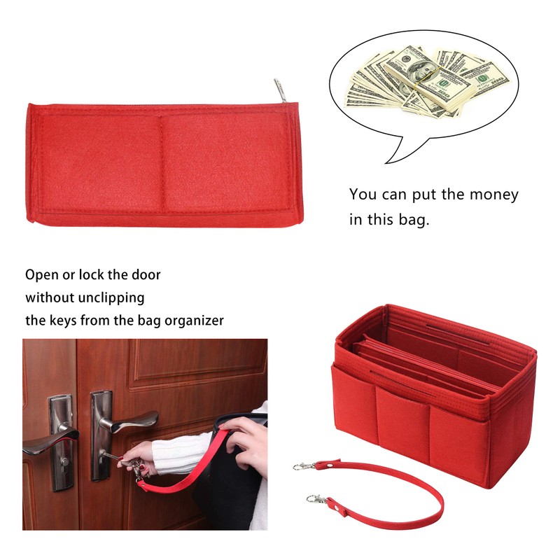 Soyizom Felt Handbag Organiser Insert Bag in Bag Organiser Insert