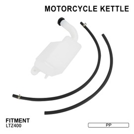 Wacece ATV Coolant Radiator Reservoir Tank with Coolant Reservoir Hose for Quadsport Z400 LTZ400 LTZ 400 2003 2004 2005 2006 2007 2008,17910-07G00