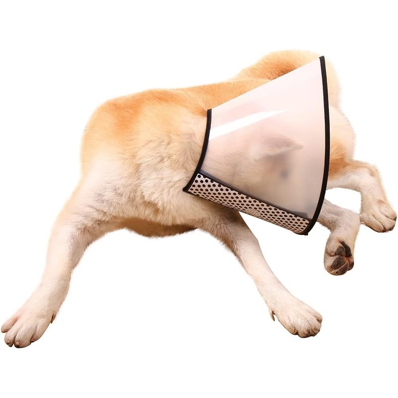 Voarge Pet Collar Protective Collar, Plastic Elizabethan Collar with Breathable