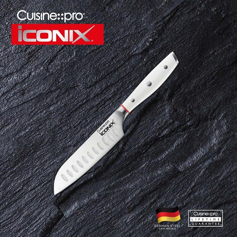 CUISINE::PRO® iconiX™ Try Me Santoku Knife 12.5cm/5" White