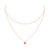 Carnelian Layered Choker in 14k Rose Gold Fill