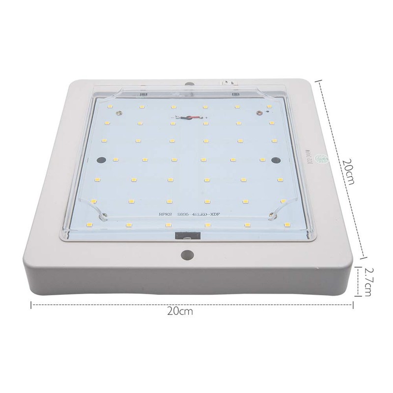 Riloer 12V 9W Car LED Interior Roof Light, Warm Lighting