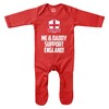 Purple Print House Me and My Daddy Support England Romper