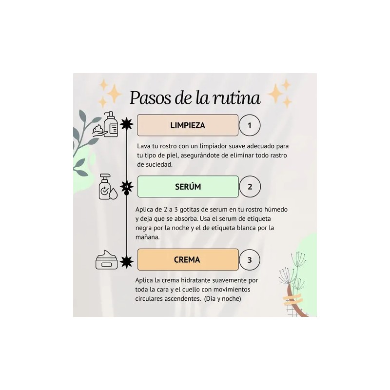 Pack 3 Cremas Faciales Con Ácido Hialurónico + Colágeno +