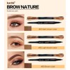 JOSURBEAUTY Sweat-proof Waterproof 2-in-1 Eyebrow Pencil for Women - Ended