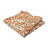 DB Dickie Bow Luxury Cotton Pocket Square (Orange Floral) -