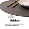 Wipeable Placemats and Coasters Leather Table Mats Waterproof Heat-Resistant Easy