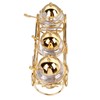 3 Piece Set European Style Gold Sugar Jar with Lid