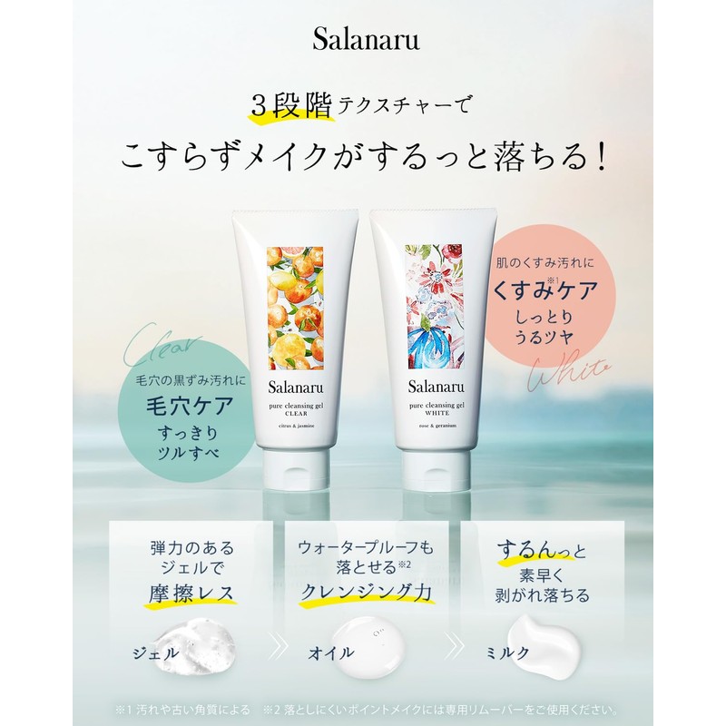 Salanaru Pure Cleansing Gel, Clear, 5.3 oz (150 g), Citrus