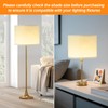 White Linen Lamp Shade,Drum lamp shade for table lamps 13"