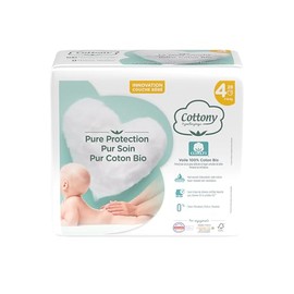 Cottony Organic Cotton Nappies 28 Nappies Size 4 (7-18kg)