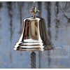 Solid Brass Wall Mounted Ship Hanging Bell for Reception, School,