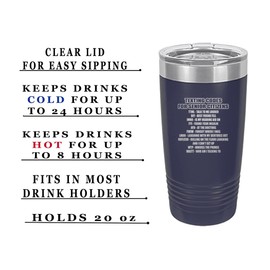 Rogue River Tactical Best Funny 20 Oz. Travel Tumbler Mug Senior Citizen Text Codes Novelty Cup Retirement Birthday Gag Gift Mom Dad Grandma or Grandpa (Blue)