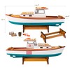 SAILINGSTORY Wooden Classic Lobster Boat Model Boat Decor Ship Model