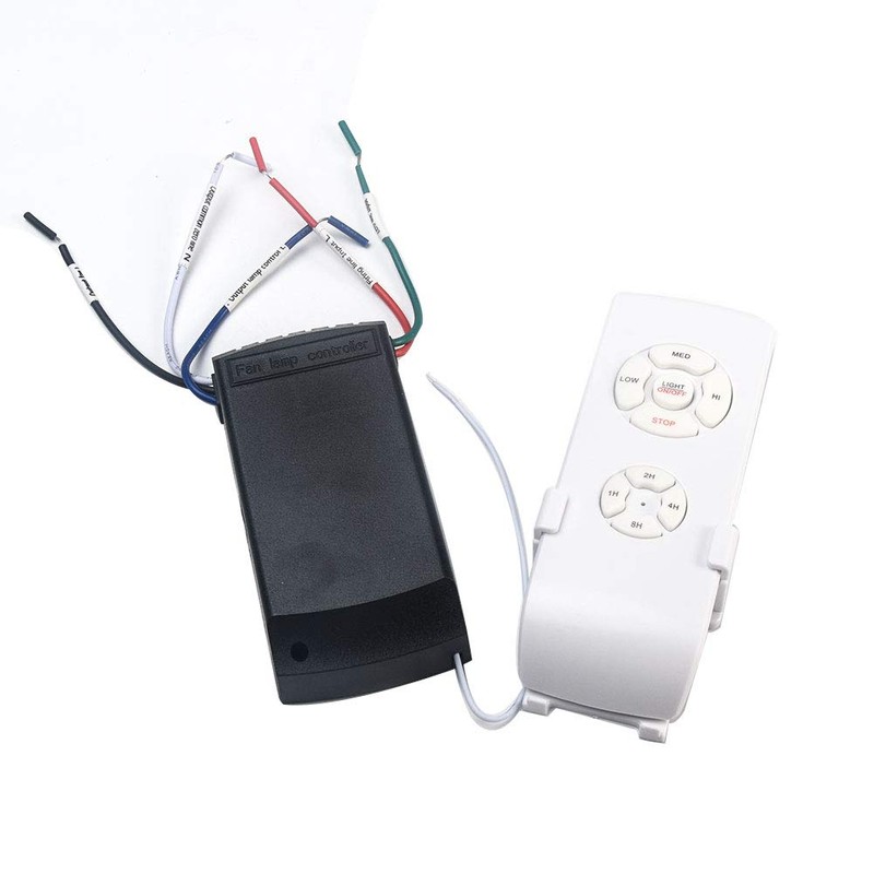 ALEOHALTER 110V/220V Universal Ceiling Fan Lamp Remote Control Kit, Wireless